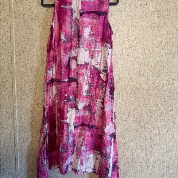 Susan Graver Soleil Tank Top & Midi Dress Set 
NWOT Size Small Bright Pink - Picture 2 of 6